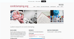 Desktop Screenshot of cordclamping.org